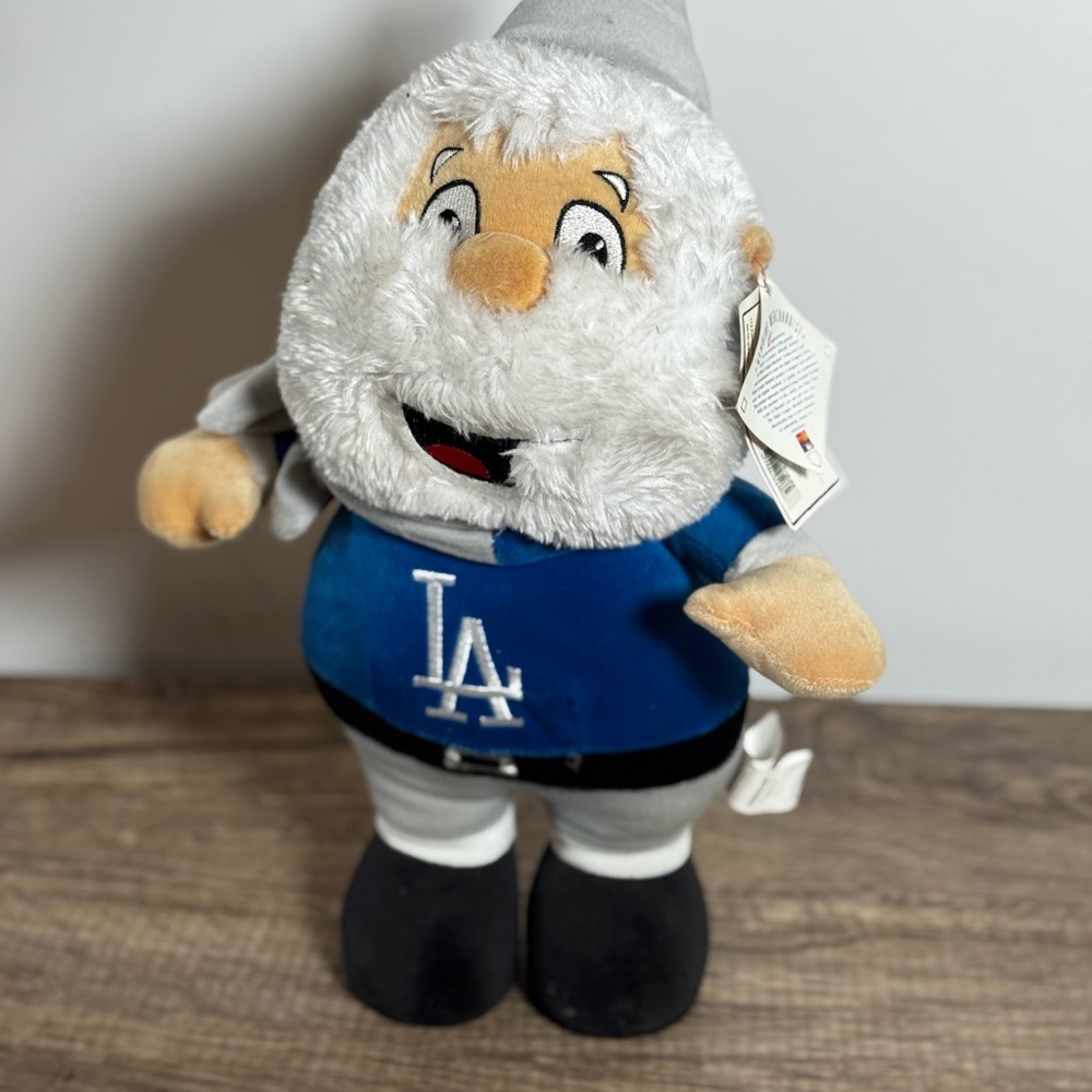 Forever Collectibles LA Dodgers Heavy Foot Santa Gnome Plush